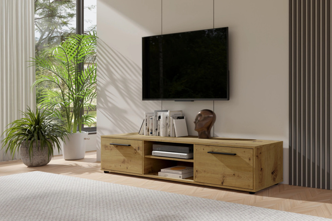 Szafka RTV Modena 190cm kolor: Dąb artisan