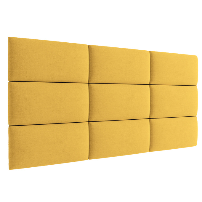 Panel tapicerowany 30x20 Mono 236 (Żółty)