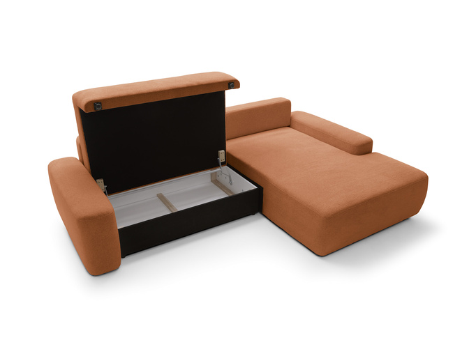 Narożnik OLMI M prawostronny Raven 44 terakota ceglasty styl soft