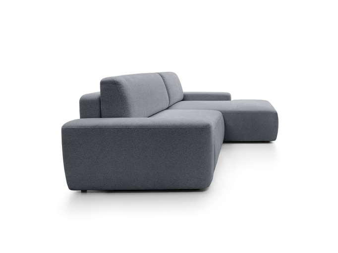 Narożnik OLMI M prawostronny Raven 18 grafitowy ciemny szary styl soft