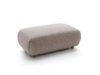 Pufa do narożnika VERNIO Puente 68 Zgaszona Oberżyna plecionka z bawełną