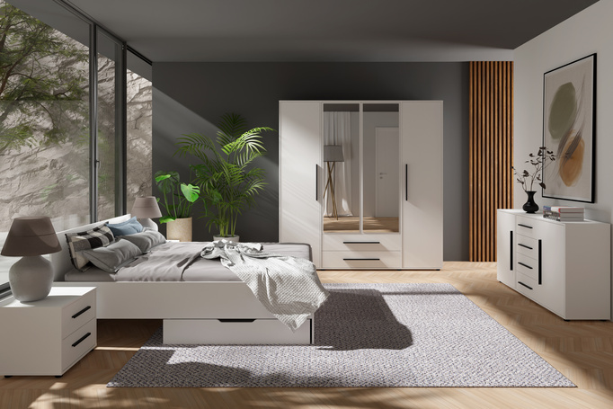 Pojemnik na pościel do łóżka Modena 160cm