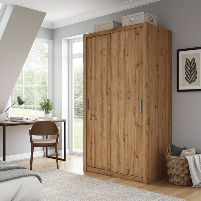 Szafa przesuwna Tamiza 120 cm dąb artisan