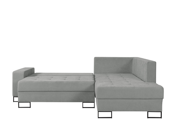 Narożnik TREVI prawostronny Wind 90 szary szenil funkcja spania