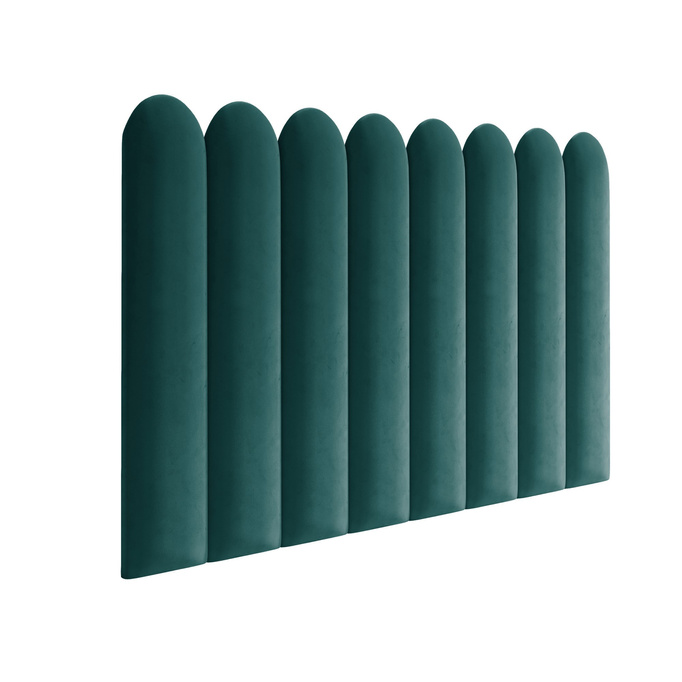 Panel tapicerowany płotek zaokrąglony 80x20 Magic Velvet 2220 (Ciemny turkus)