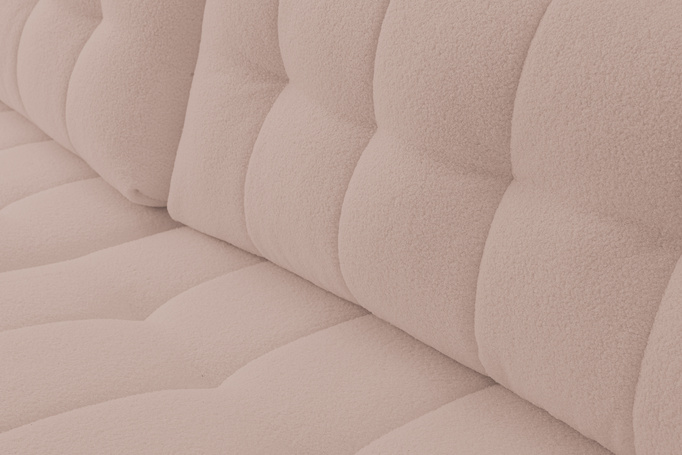 Narożnik Palermo w tkaninie BRAVO z funkcją spania i pojemnikiem na pościel