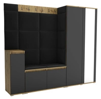 Dąb Artisan / Czarny \ Czarny (Trinity 16)