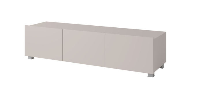 Meblościanka Montreal I w kolorze cashmere + białe oświetlenie LED