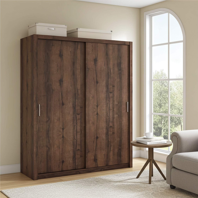 Szafa przesuwna Tamiza 180 cm dąb monastery