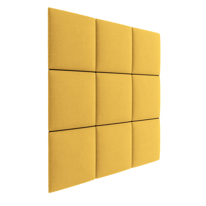 Panel tapicerowany 40x40 Mono 236 (Żółty)
