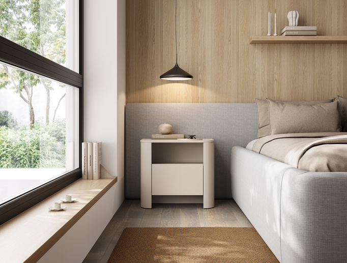 Stolik nocny Aura w kolorze kaszmir