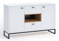 Biały / Dąb artisan