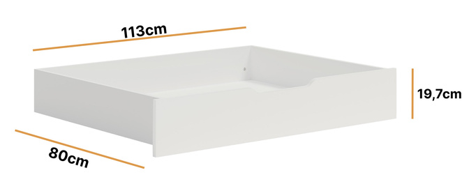 Pojemnik na pościel do łóżka Modena 160cm