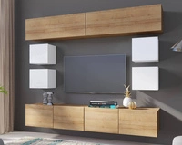 Biały + Biały Połysk / Dąb Złoty