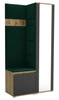 Dąb Artisan / Czarny \ Butelkowa zieleń (Trinity 28)