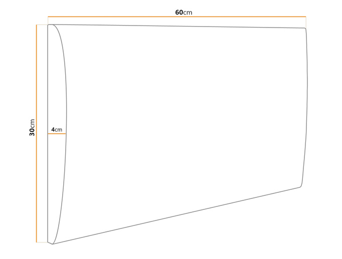 Panel tapicerowany 60x30 Magic Velvet 2216 (Granatowy)