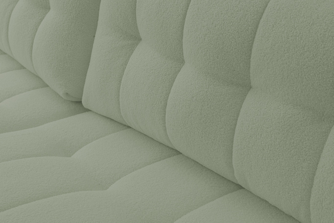 Narożnik Palermo w tkaninie BRAVO z funkcją spania i pojemnikiem na pościel