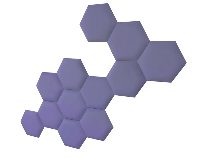 Panel tapicerowany heksagon 40cm Magic velvet 2248 (Jasny fiolet)