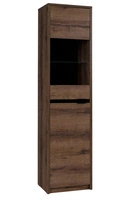 Dąb Monastery / Czarny Połysk \ Oświetlenie LED