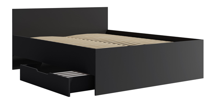 Łóżko Modena 160cm w kolorze czarnym