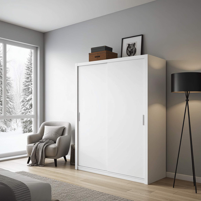 Biała szafa przesuwna Tamiza 180 cm