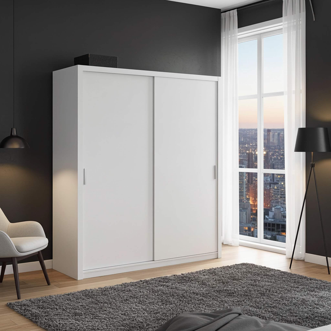 Szafa przesuwna Tamiza 220 cm biała