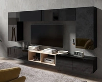 Czarny + Czarny połysk / Dąb Artisan