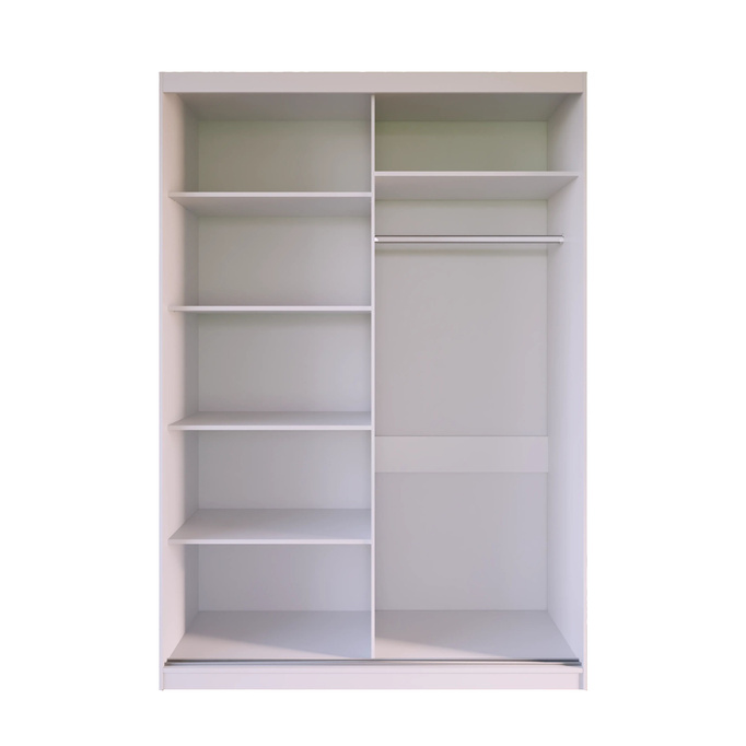 Szafa przesuwna MIRANO 150 cm dąb wotan – wysoka 215 cm, styl Loft