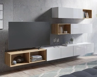 Biały + Biały Połysk / Dąb Złoty