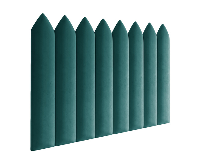 Panel tapicerowany płotek szpiczasty 70x15 Magic Velvet 2220 (Ciemny turkus)