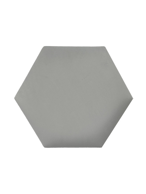 Panel tapicerowany heksagon 40cm Magic velvet 2239 (Jasny szary)