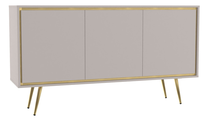 Komoda Tori z metalowymi nóżkami w kolorze Cashmere