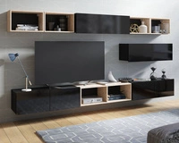 Czarny + Czarny połysk / Dąb Artisan