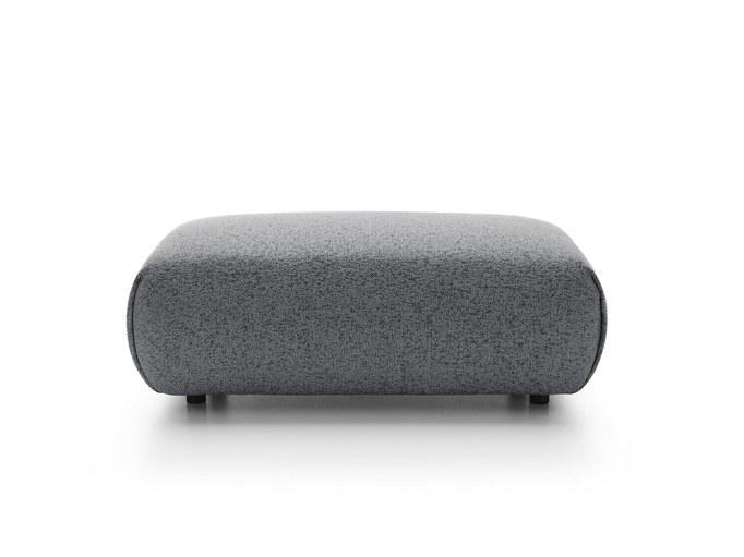 Pufa do narożnika VERNIO Puente 94 Szary Stalowy plecionka z bawełną