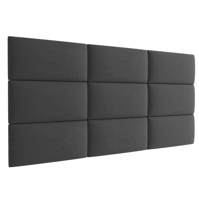 Panel tapicerowany 60x30 Manila 17 (Ciemno szary)