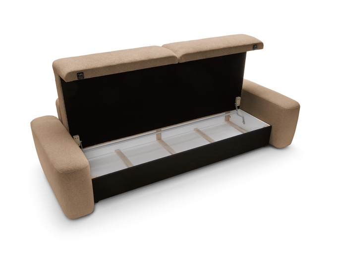 Sofa OLMI Raven 38 Brązowa Ciepły Brąz do salonu soft