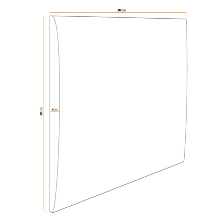 Panel tapicerowany 30x30 Magic Velvet 2219 (Czarny)