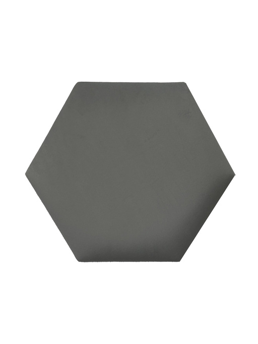 Panel tapicerowany heksagon 40cm Magic velvet 2241 (Szary)