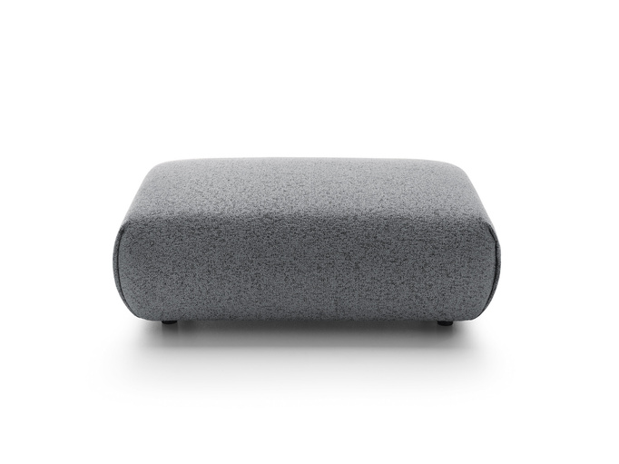 Pufa do narożnika VERNIO Puente 94 Szary Stalowy plecionka z bawełną