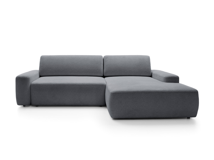 Narożnik OLMI M prawostronny Raven 18 grafitowy ciemny szary styl soft