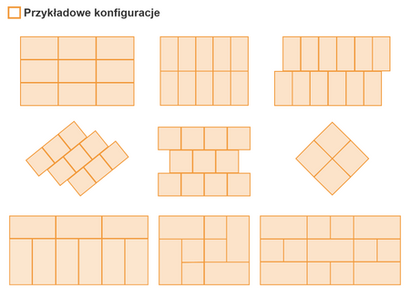 Panel tapicerowany - Tkanina Fancy