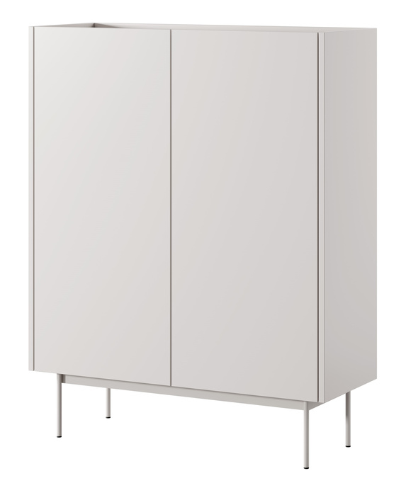 Komoda Lumo KD97cm Dwudrzwiowa w kolorze cashmere i metalowymi nogami