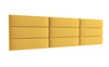 Panel tapicerowany 70x15 Mono 236 (Żółty)