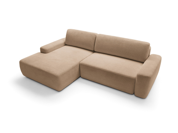 Narożnik OLMI M lewostronny Raven 38 brązowy styl soft funkcja spania