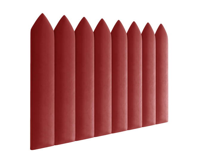 Panel tapicerowany płotek szpiczasty 60x15 Magic Velvet 2232 (Koralowy)