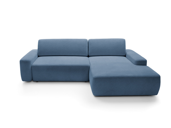 Narożnik OLMI M prawostronny Raven 86 granatowy ciemny niebieski styl soft