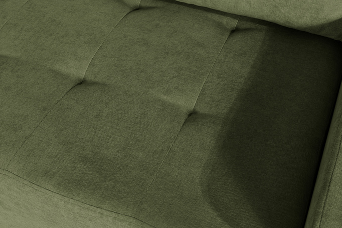 Narożnik TREVI lewostronny Wind 34 zielony szenil funkcja spania