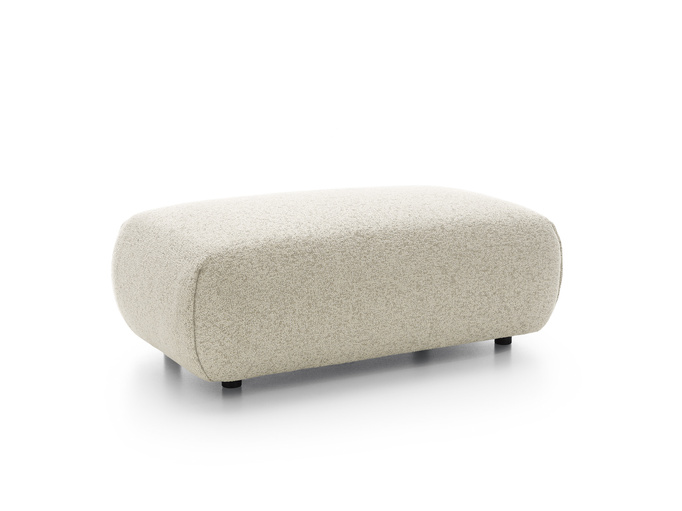 Pufa do narożnika VERNIO Puente 03 Jasny Beż Piaskowy plecionka z bawełną