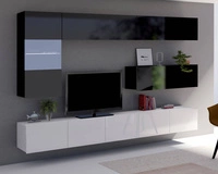 Czarny + Czarny połysk / Biały + Biały Połysk \ Bez oświetlenia