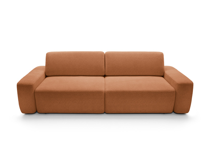 Sofa OLMI Raven 44 Miedziana Ruda do salonu nowoczesna